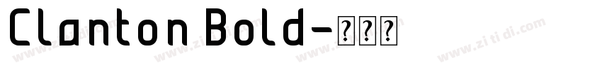 Clanton Bold字体转换